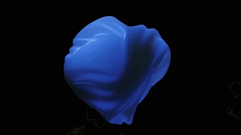 Meshing 3d object with black background Stock-Footage 238497648