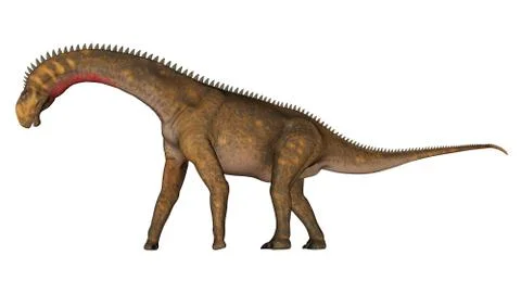 Mesiasaurus dinosaur walking - 3D render Stock Illustration