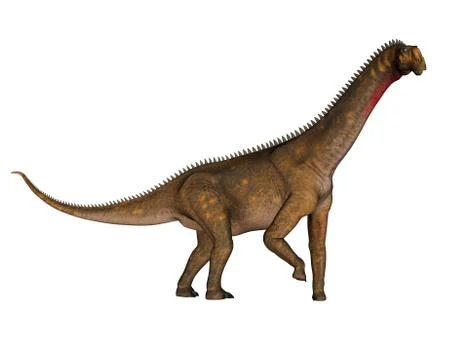Mesiasaurus dinosaur walking - 3D render Illustrazione stock