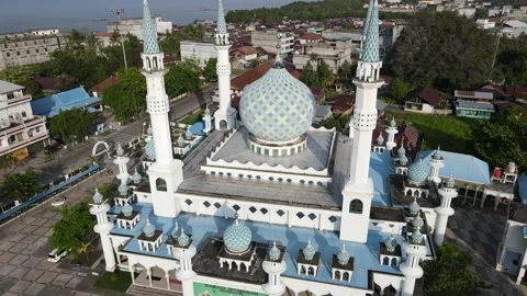 MESJID DRONE VIEW Video stock 237521131