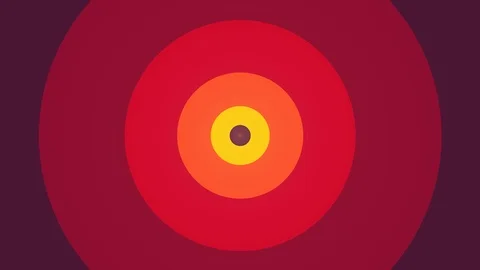 Mesmeric hypnotic radial background animation seamless loop retro style joyful Video stock 100114054
