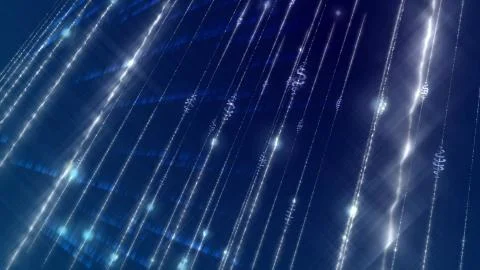 Mesmerising 3d illustration of a computer modeled cyberspace with flare, bows 스톡 일러스트