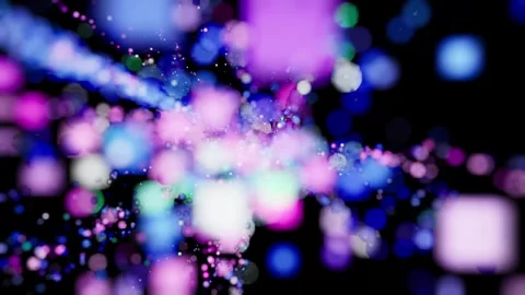 The mesmerising flow of glare on a dark background and its visual effects. Stock Footage 302447519