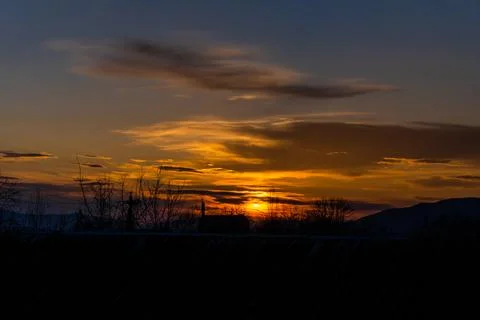 Mesmerising sunset view. Stock Photos