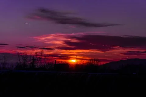Mesmerising sunset view. Stock Photos