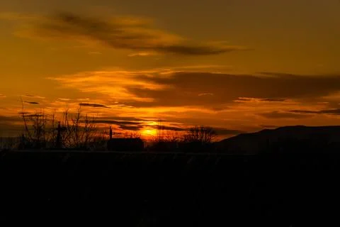 Mesmerising sunset view. Stock Photos