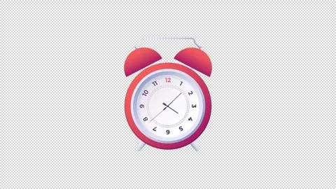 Mesmerizing 12-Hour Clock Motion Graphics Stockbeeldmateriaal 276683155