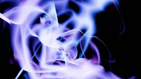 Mesmerizing Abstract 4K Loop: Dynamic Flowing Luminous Purple and Blue Ener.. Stock Footage 326071062