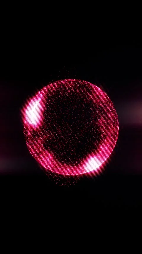 A mesmerizing abstract animation of a glowing red sphere Stock Footage 315272120