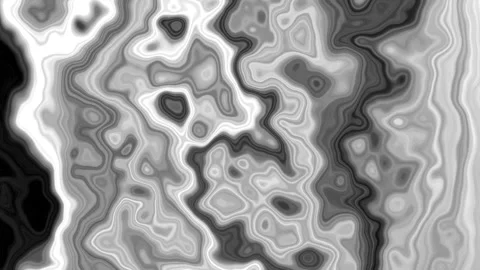 Mesmerizing abstract black and white fluid background animation. Stock Footage 292040355
