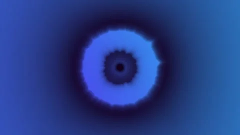 Mesmerizing Abstract Circular Pattern with Soothing Blue Gradient and Halo .. Stock Footage 341780325