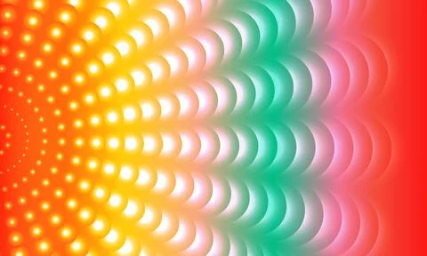 This mesmerizing abstract design features a vibrant gradient of colors Stock Illustration