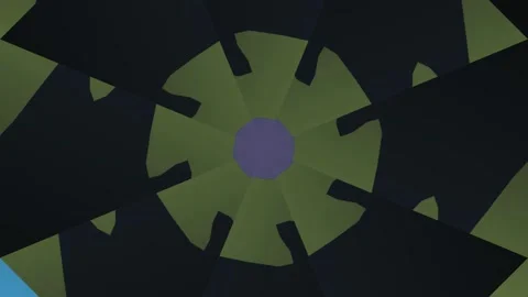 Mesmerizing Abstract Kaleidoscope Pattern Featuring Rotating Geometric Shap.. Stock Footage 331188361