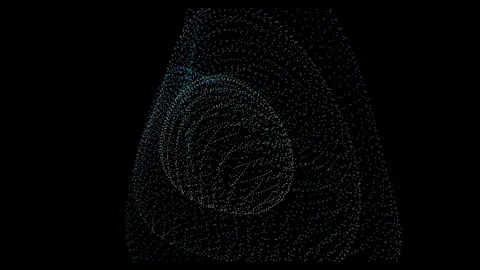 Mesmerizing abstract particle wave background loop in stunning 4k resolutio.. Stock Footage 319838767