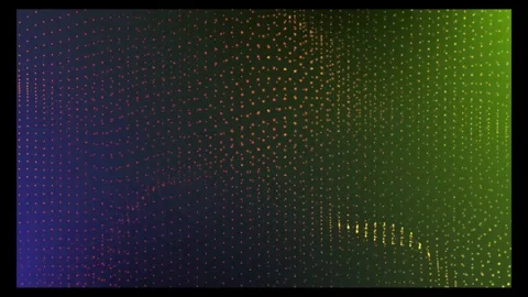 Mesmerizing abstract particle wave background loop in stunning 4k resolutio.. Stock Footage 319838821