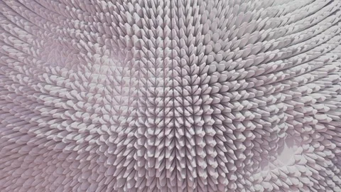 A mesmerizing abstract pattern composed of repeating geometric shapes radiating Stock Footage 340237763
