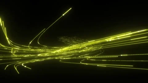 A mesmerizing, abstract sequence unfolds against a deep black background, Stock Footage 340300205