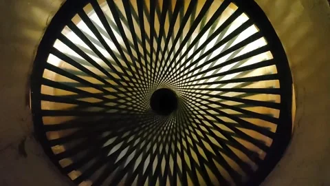 Mesmerizing Abstract Spiral Pattern with Dynamic Shadows Video stock 298199411