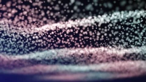 A mesmerizing abstract video sequence unfolds in a vast field of luminous Stock Footage 340535040