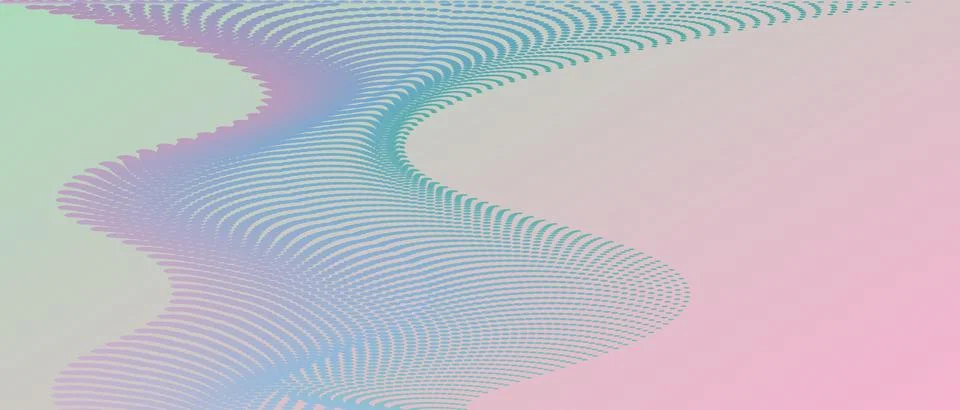 Mesmerizing abstract wave vector illustration featuring flowing dotted lines Stock Illustration