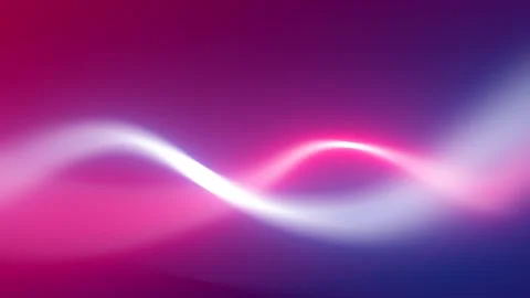 Mesmerizing Abstract Waves of Light Against a Vibrant Gradient Background Stock Footage 341781349