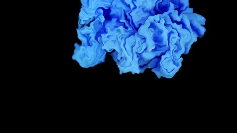 Mesmerizing Abstraction: Swirling Patterns Evoking the Fluid Movement of Paint Stock Footage 264012421