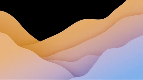 A mesmerizing animation of fluid, layered waves shifting in an irregular pa.. Stock Footage 301700942