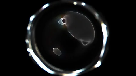 Mesmerizing animation of glowing orb for cosmic energy concept Stockbeeldmateriaal 302480947