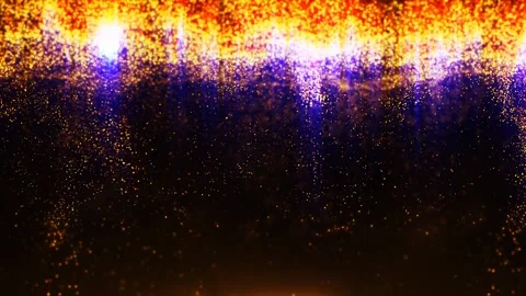 A mesmerizing array of colorful particles flows through the air Stock Footage 305048015