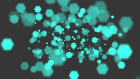 Mesmerizing array of illuminated circles on dark canvas Stock Footage 253952141
