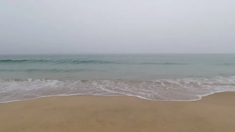 Mesmerizing Atlantic Surf Timelapse Against Vibrant Coastal Cliffs Stock Footage 306575474