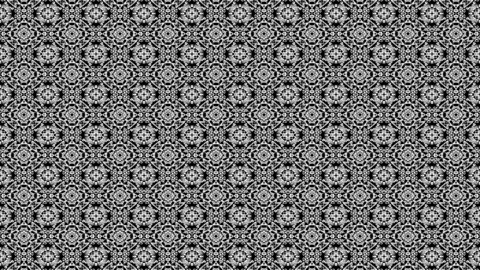 Mesmerizing Black &amp; White Tile Pattern: Seamless Loop Motion Graphic (4K) Stock Footage 274032503