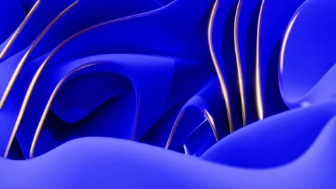 Mesmerizing Blue Abstract Animated Wallpaper Loop Stock Footage 303638467