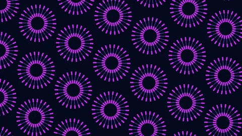 Mesmerizing Blue Circular Pattern On A Black Background Video stock 247233012