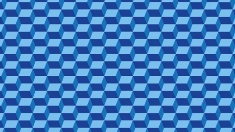 Mesmerizing blue geometric cube pattern animation Stock Footage 316543249