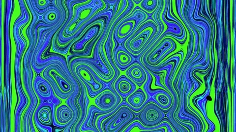 Mesmerizing Blue Green Wavy Lines Seamless Loop 库存影片 322019625