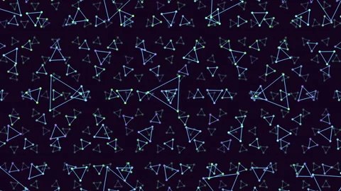 Mesmerizing blue triangle pattern elegant geometric design illustration Video stock 258915396