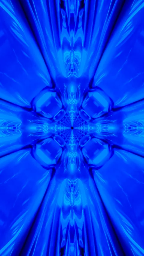 Mesmerizing blue tunnel video loop creating a seamless digital ambiance for.. Video stock 321268747