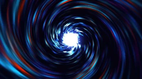 A mesmerizing blue vortex spiral, radiating energy with a glowing white cen.. Stock Photos