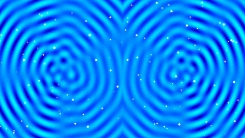 Mesmerizing blue wave ripples forming an endless abstract circular energy b.. Stock Footage 337576080