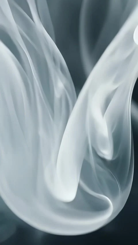 Mesmerizing Captivating Smoke Patterns against a Dark Background Creating V.. Video stock 300707900