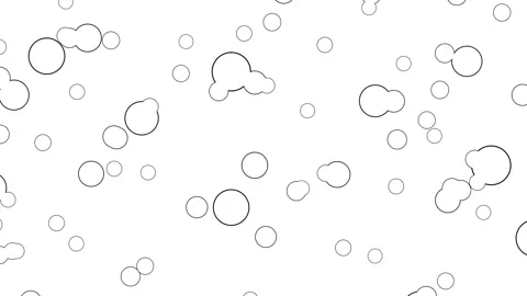 Mesmerizing circle bubble animation with gentle expanding and pulsating effec Stock Footage 318542331