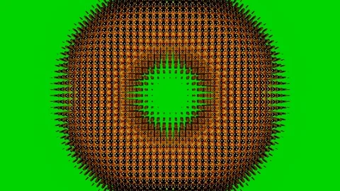 Mesmerizing Circular Abstract Loop Animation with Green Screen Background 4K UHD Video stock 290172714