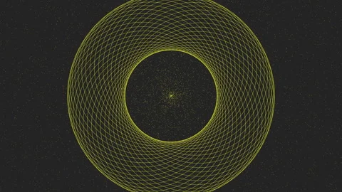 Mesmerizing circular pattern of blue lines Stock Footage 270399809