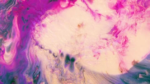 Mesmerizing closeups of pink and purple abstract art swirls and textures Stock Footage 286091995