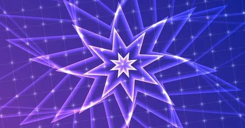 Mesmerizing creative infinite generating flower starburst polygon. Trendy s.. イラスト素材