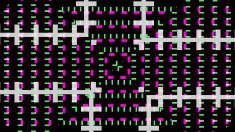 Mesmerizing cyclic animation of lines and patterns Stock Footage 172630208