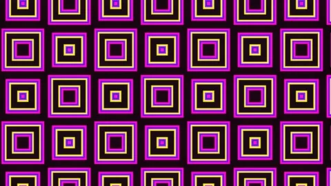 Mesmerizing cyclic animation of moving squares Video stock 191963030