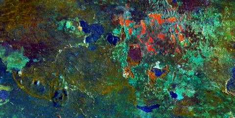 Mesmerizing Dance of Colors and Textures on an Abstract Canvas Stock Illustration