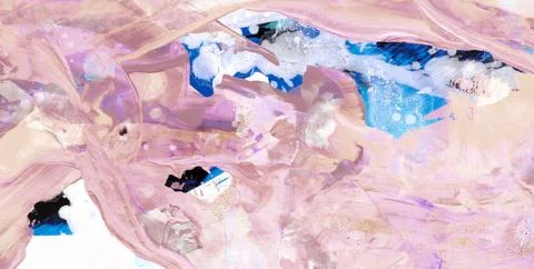 Mesmerizing Dance of Colors and Textures on an Abstract Canvas Stock Illustration